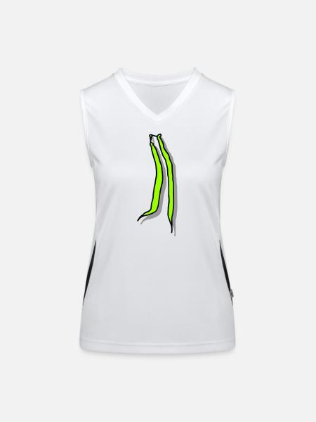 Beans - Women's Functional Contrast Tank Top - white/black - Front