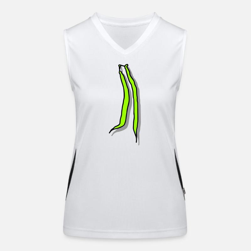 Haricots verts Débardeur respirant contrasté Femme