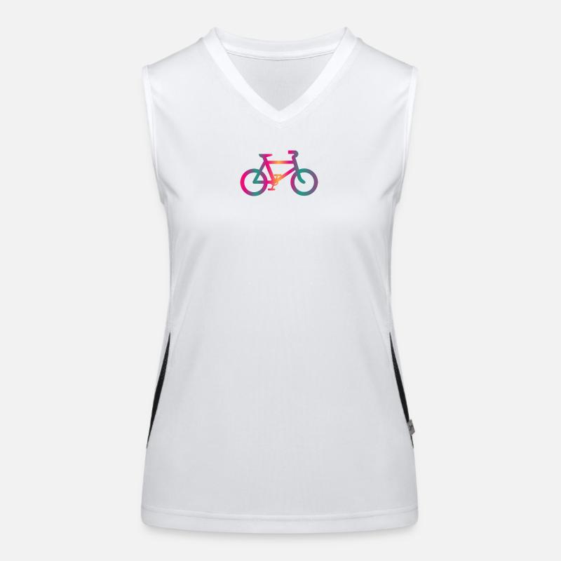 VÉLO. CYCLISME Débardeur respirant contrasté Femme