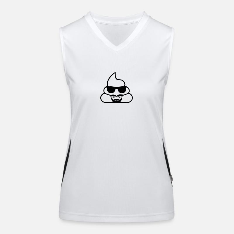 Verdächtiger Kot Funktionelles Kontrast-Tank Top für Frauen