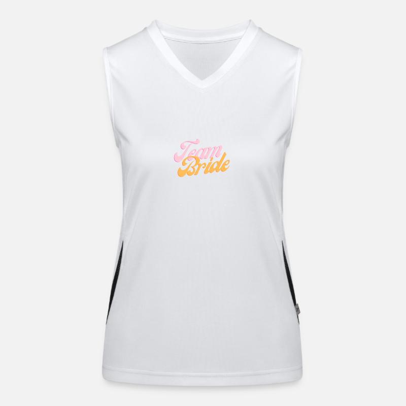 Team Bride Funktionelles Kontrast-Tank Top für Frauen