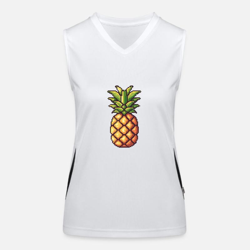 Ananas Pixel Gamer Débardeur respirant contrasté Femme