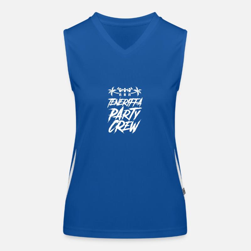 Teneriffa Party Crew Urlaub Funktionelles Kontrast-Tank Top für Frauen