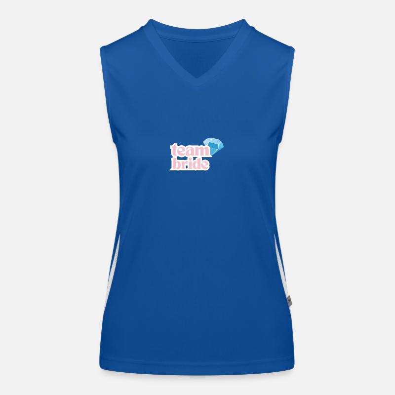 team bride Funktionelles Kontrast-Tank Top für Frauen