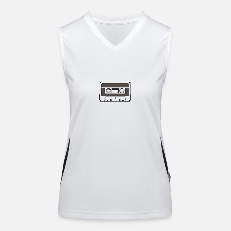 Kassette Funktionelles Kontrast-Tank Top für Frauen