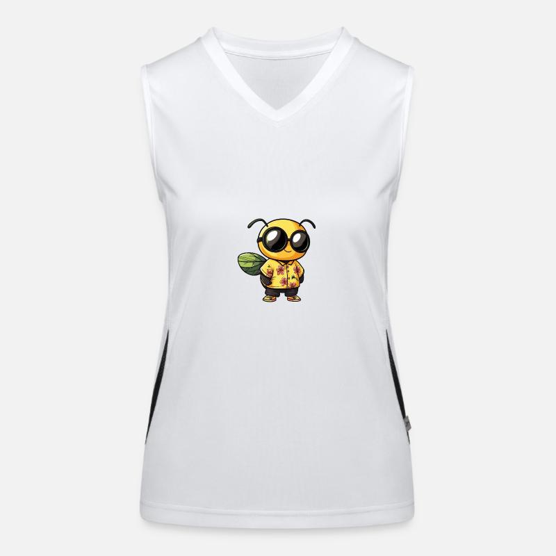 Biene Cool Sommer Funktionelles Kontrast-Tank Top für Frauen