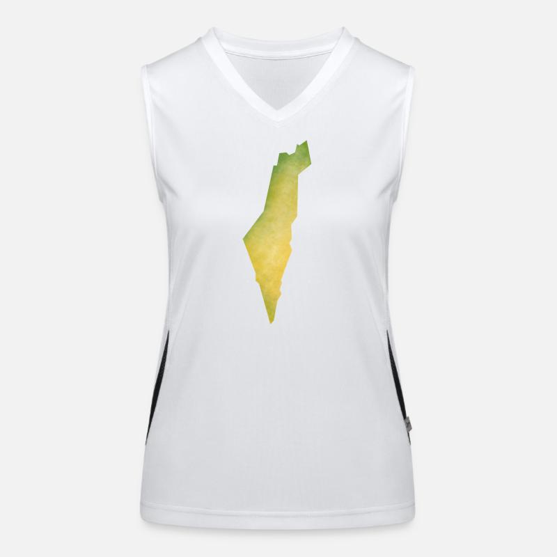 Israel Funktionelles Kontrast-Tank Top für Frauen