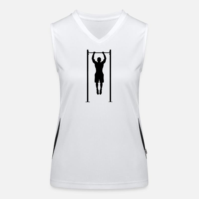Calisthenics, pull-ups, pullups, muscle ups, body Women's Functional Contrast Tank Top