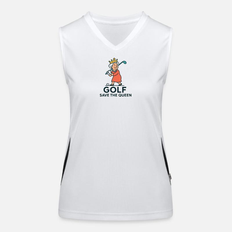 Golf save the Queen 2 Women's Functional Contrast Tank Top