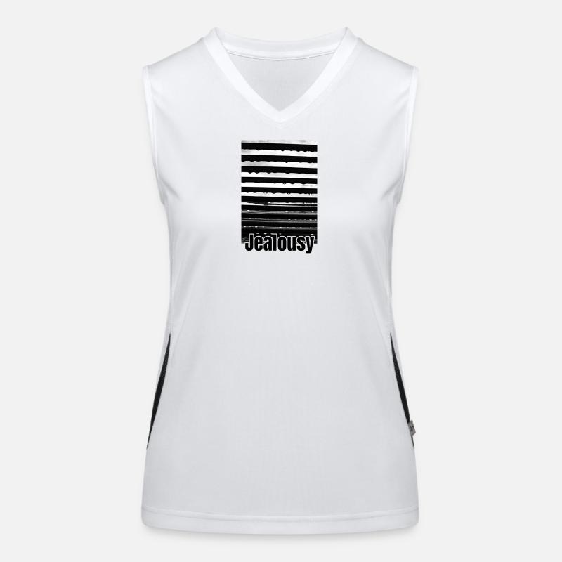Noir Blanc Stores Abstrait Débardeur respirant contrasté Femme