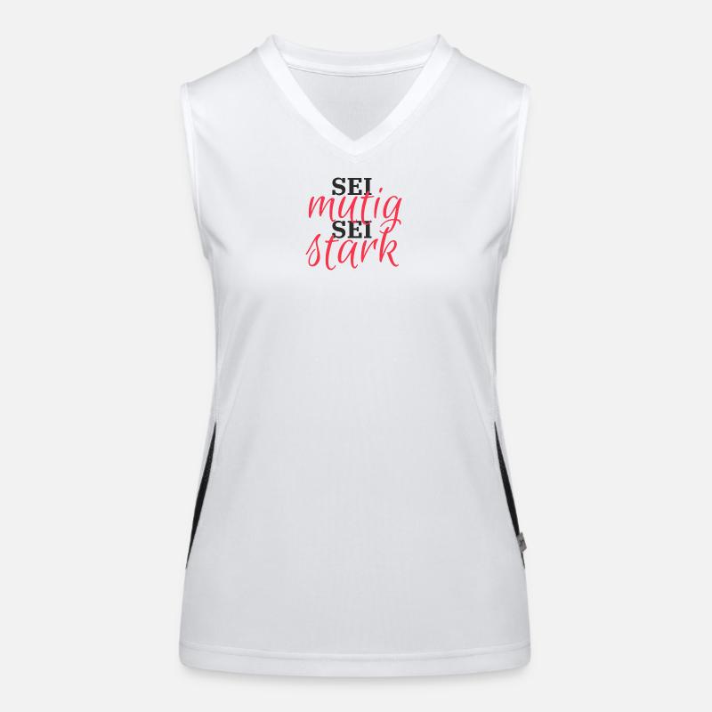 Be brave, be strong Women's Functional Contrast Tank Top