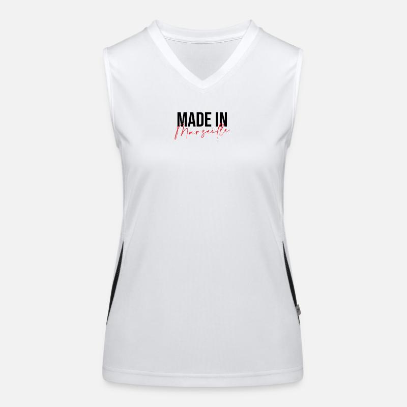 Hergestellt in Marseille Funktionelles Kontrast-Tank Top für Frauen