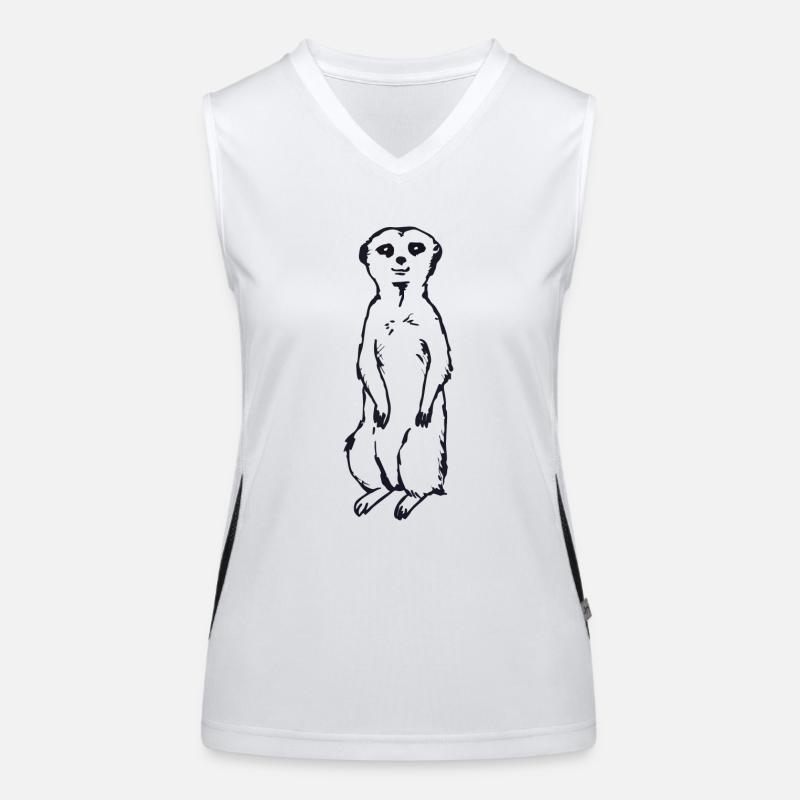 Idée cadeau bébé suricate Débardeur respirant contrasté Femme