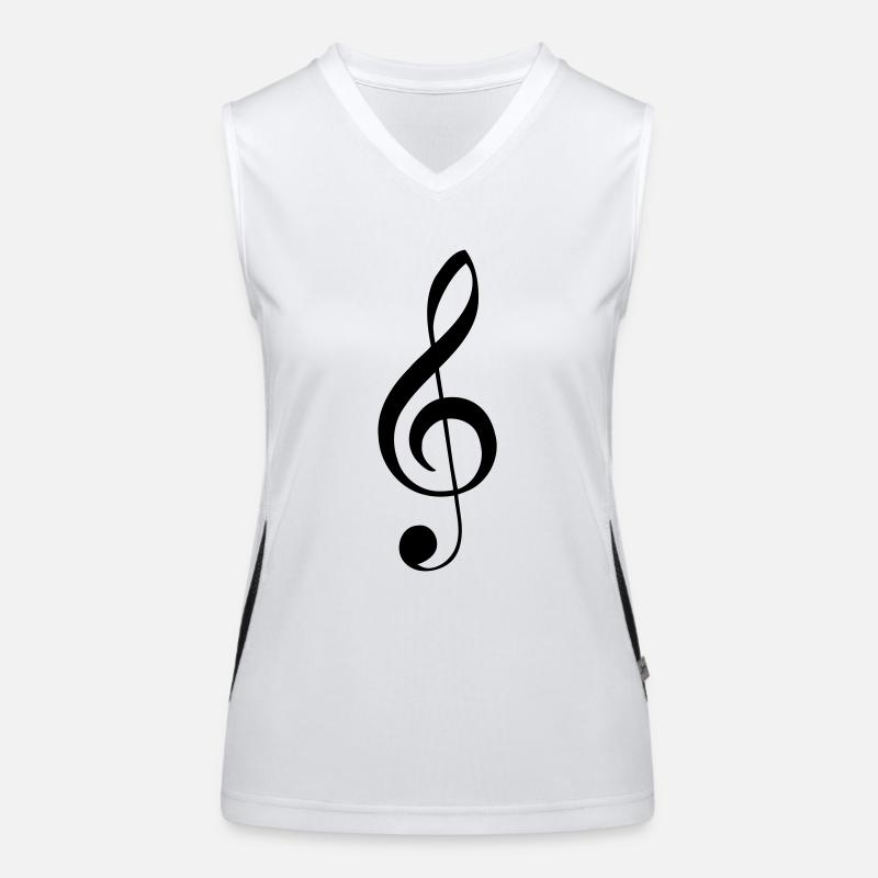Clef treble clef Women's Functional Contrast Tank Top
