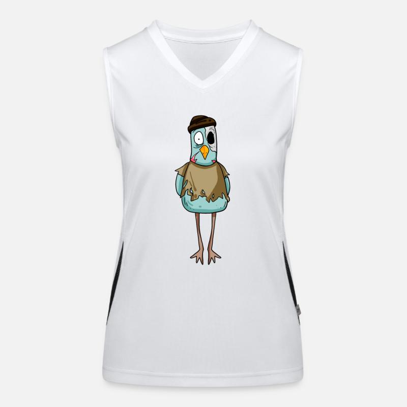 Zombie Möwe Funktionelles Kontrast-Tank Top für Frauen