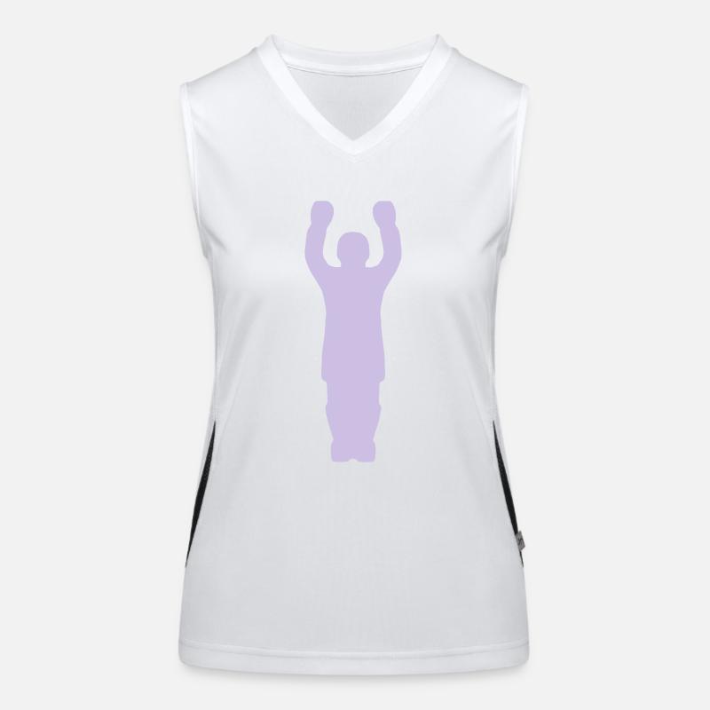 Tipp-Kick Goaly Funktionelles Kontrast-Tank Top für Frauen