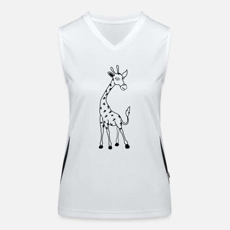 Giraffe 01 Women's Functional Contrast Tank Top