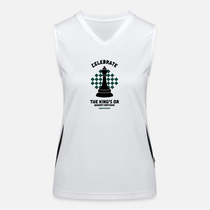 Chess Retro style design, black tone Funktionelles Kontrast-Tank Top für Frauen