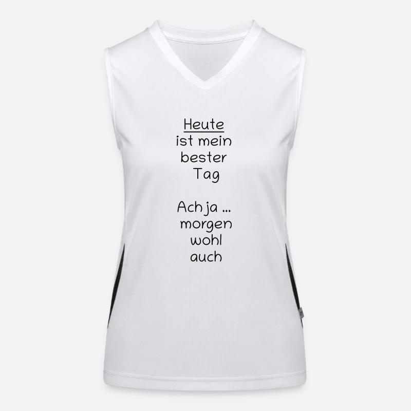 Bester-Tag Funktionelles Kontrast-Tank Top für Frauen