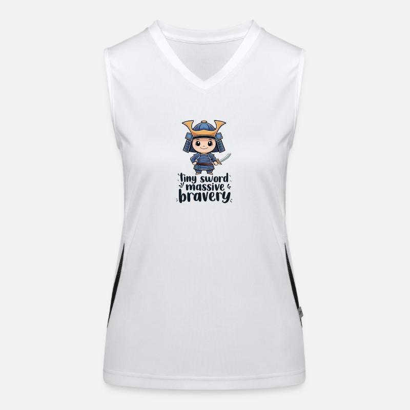 Samouraï Chibi Débardeur respirant contrasté Femme