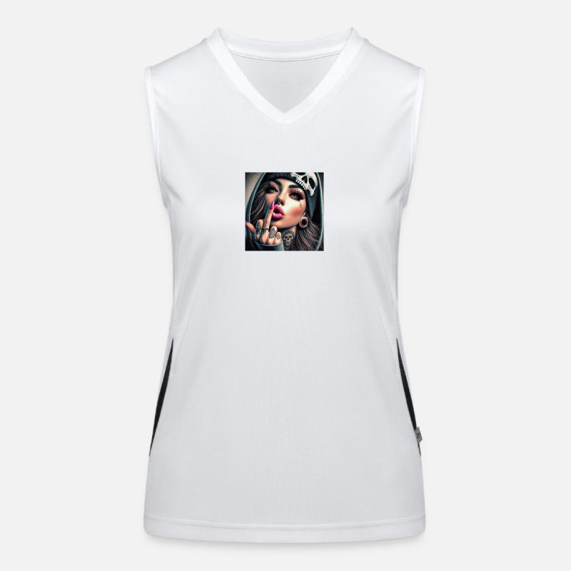 Fuck u Women's Functional Contrast Tank Top