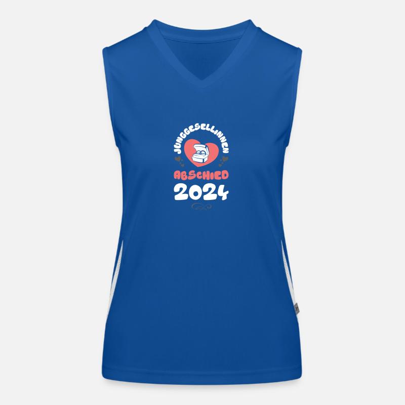 Junggesellinnen Abschied 2024 Herz Funktionelles Kontrast-Tank Top für Frauen