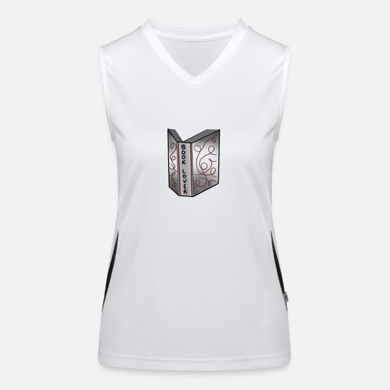 Bücherfreund Funktionelles Kontrast-Tank Top für Frauen