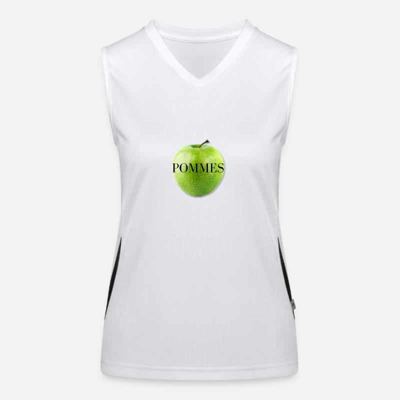 Apfel Design - Modern - Neu - Lecker Funktionelles Kontrast-Tank Top für Frauen