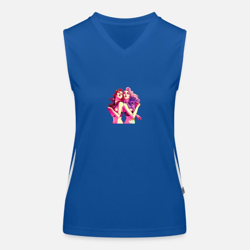 Double Frendship dans un Dreamworls Débardeur respirant contrasté Femme