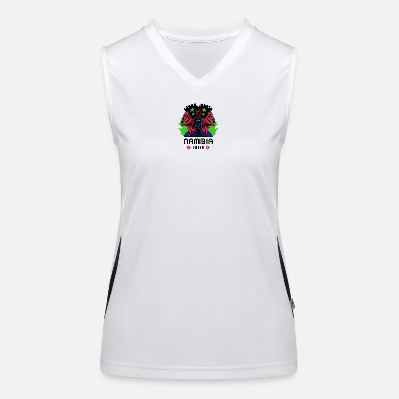 Namibia Königin Funktionelles Kontrast-Tank Top für Frauen