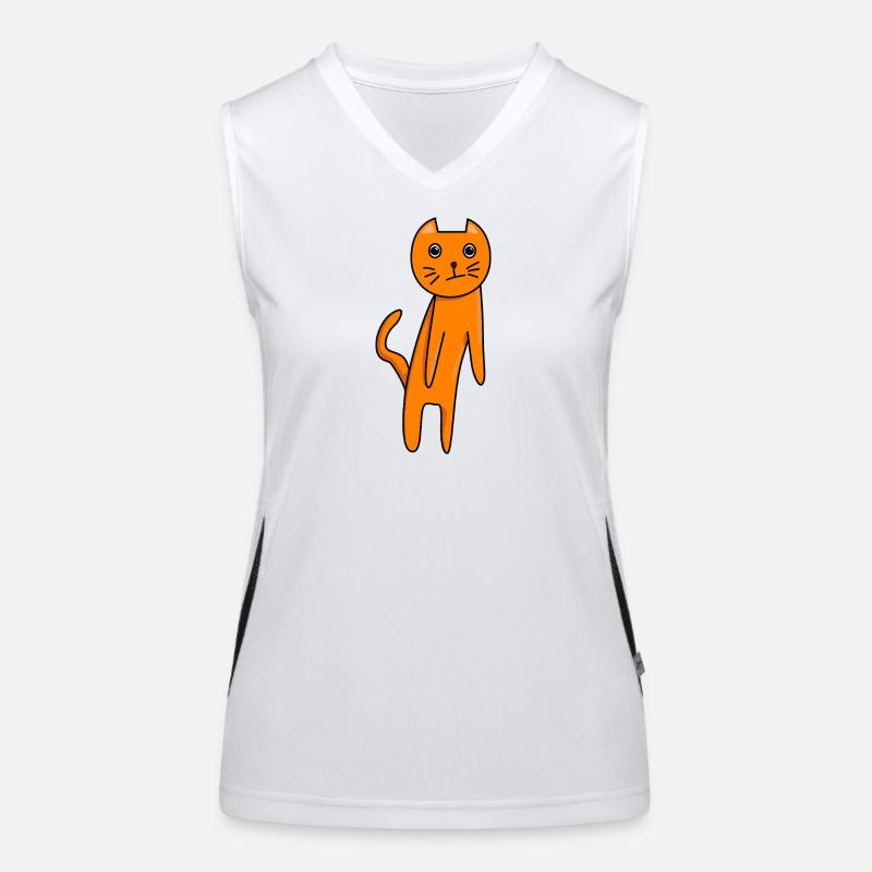 Chat Confus Débardeur respirant contrasté Femme