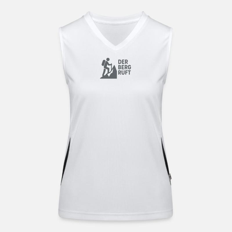 The mountain is calling Women's Functional Contrast Tank Top