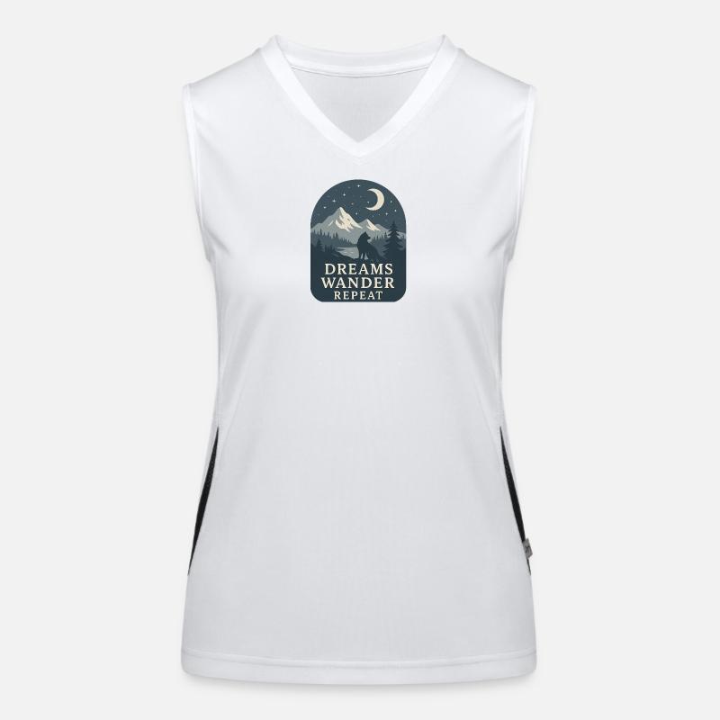 Rêves errants Répéter Débardeur respirant contrasté Femme