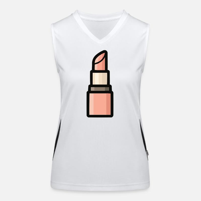 Lipstick Cosmetics in Rosé Women's Functional Contrast Tank Top