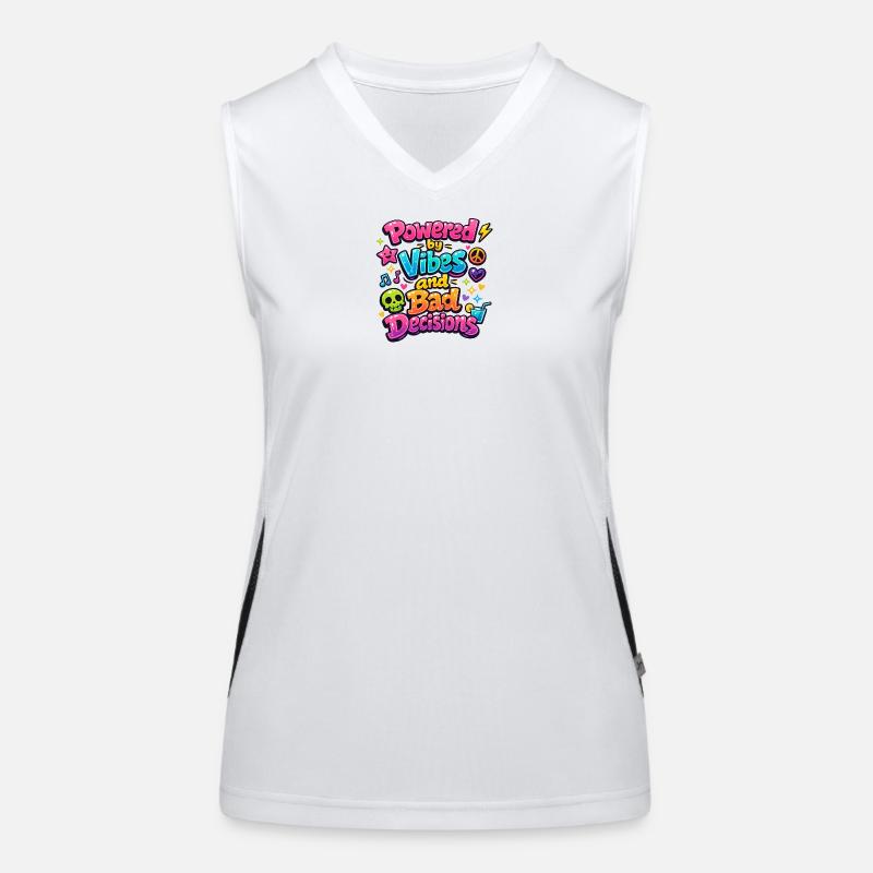 Angetrieben von Vibes Funktionelles Kontrast-Tank Top für Frauen