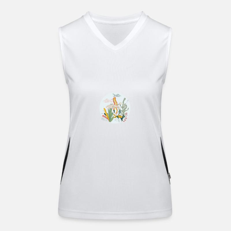 Meerestiere Funktionelles Kontrast-Tank Top für Frauen