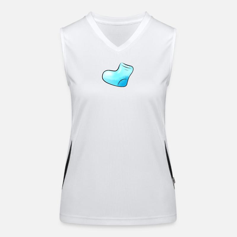 blue sock Women's Functional Contrast Tank Top