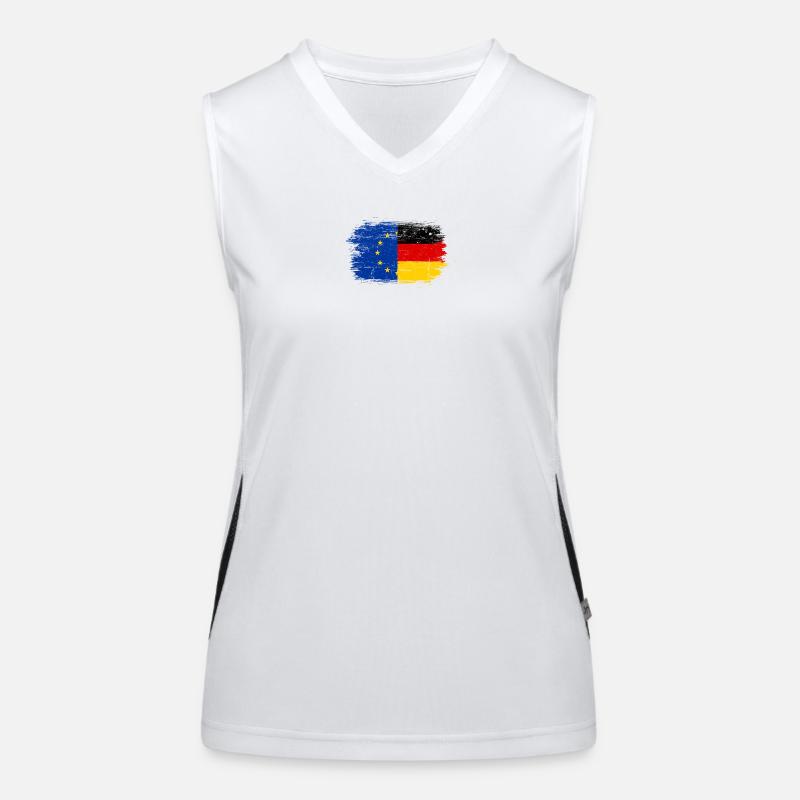 Flag Fusion EUGermany Brush Débardeur respirant contrasté Femme