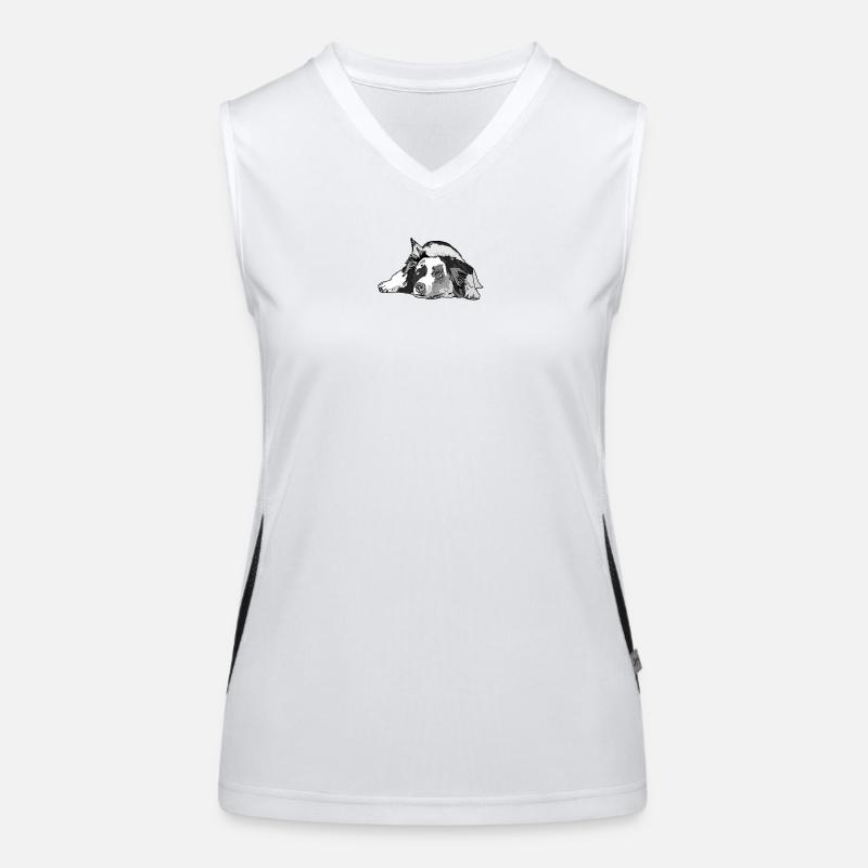 Australian Shepherd Funktionelles Kontrast-Tank Top für Frauen