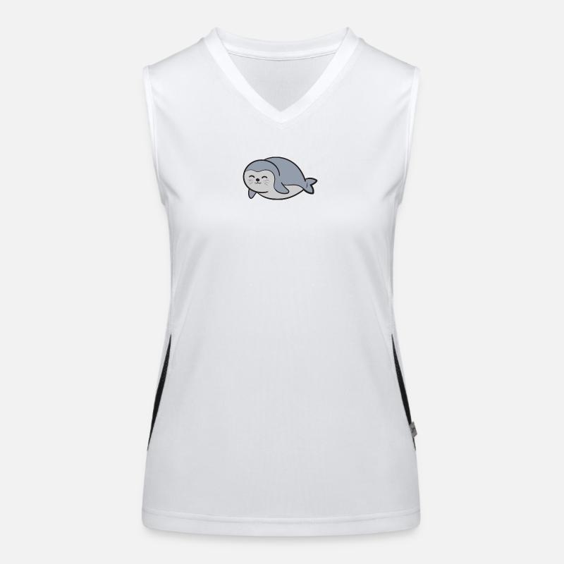 Robbe Seehund Funktionelles Kontrast-Tank Top für Frauen