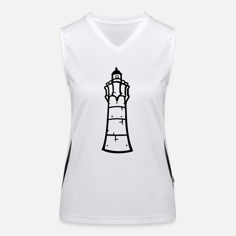 leuchtturm Funktionelles Kontrast-Tank Top für Frauen