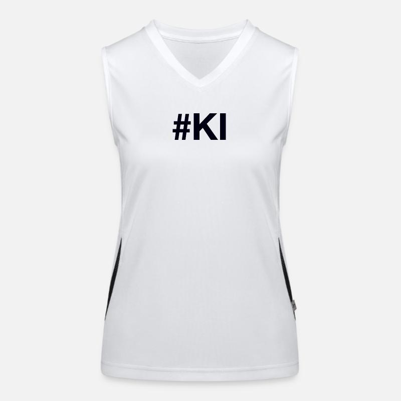 KI künstliche Intelligenz Artificial Intelligence Funktionelles Kontrast-Tank Top für Frauen