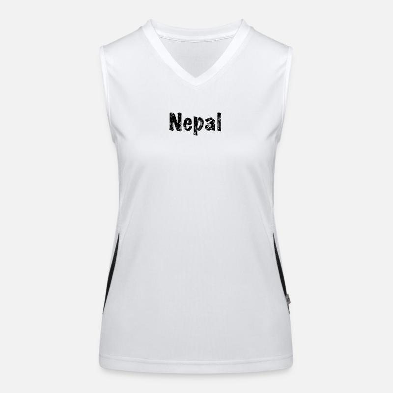 Nepal Funktionelles Kontrast-Tank Top für Frauen