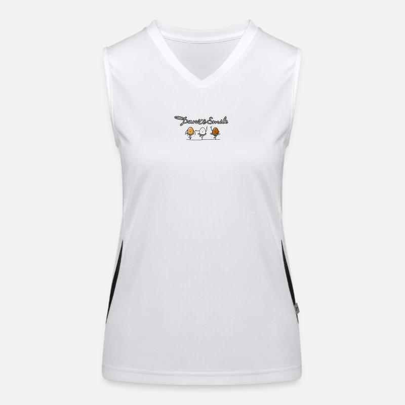 Tanzen und Lachen Funktionelles Kontrast-Tank Top für Frauen