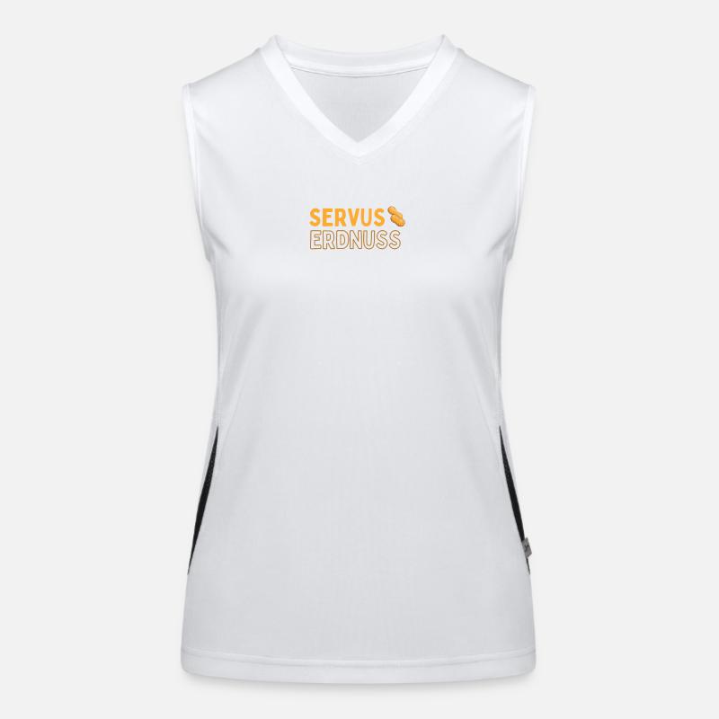Servus Erdnuss Funktionelles Kontrast-Tank Top für Frauen