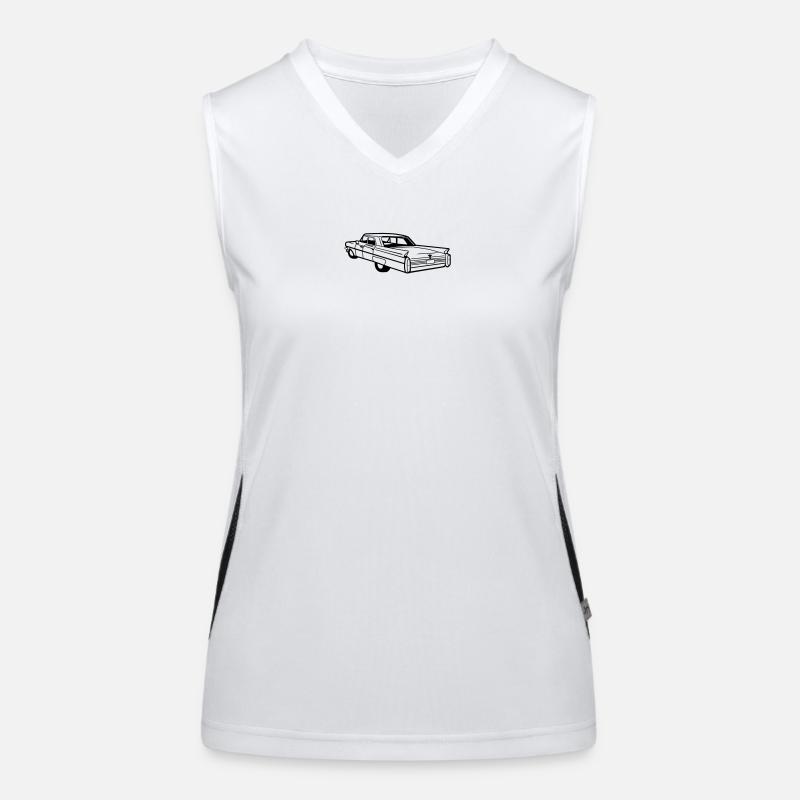 Caddy Vektor - Oldtimer, Low Rider Funktionelles Kontrast-Tank Top für Frauen