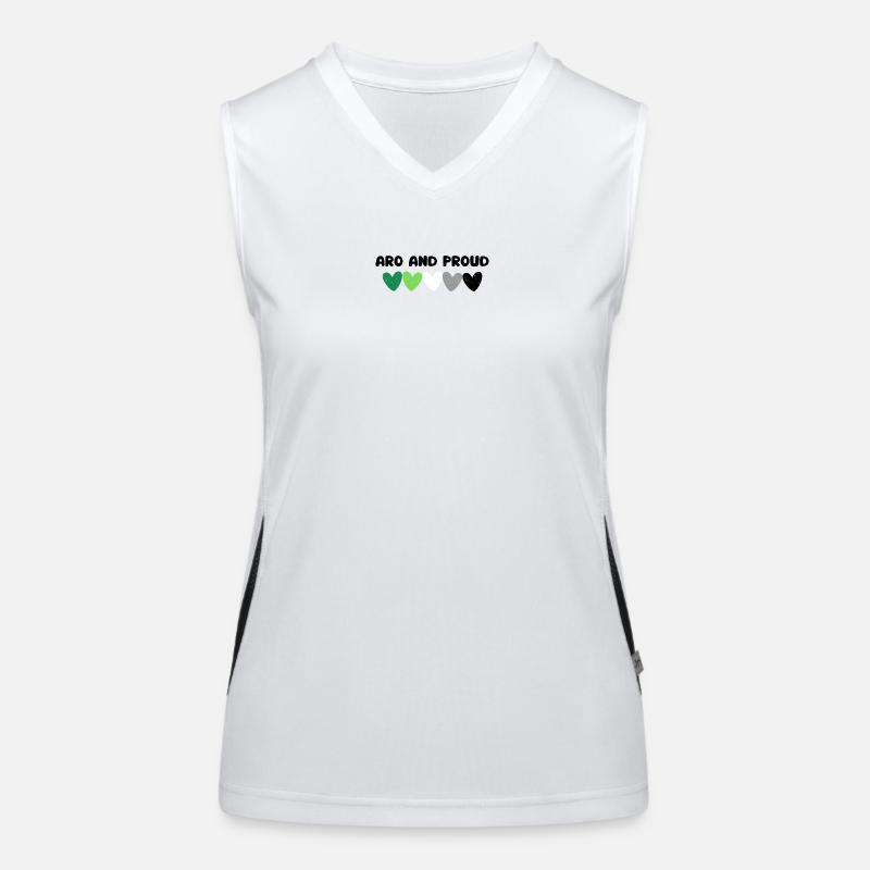 Aromantisch und stolz Funktionelles Kontrast-Tank Top für Frauen