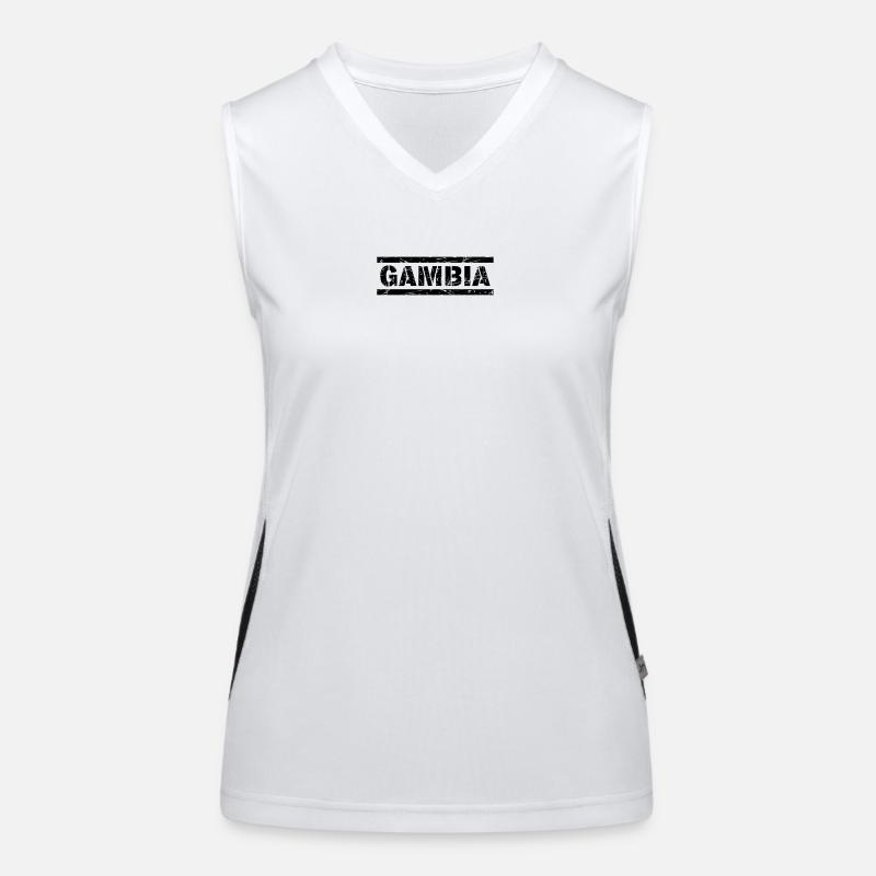 Gambia Funktionelles Kontrast-Tank Top für Frauen