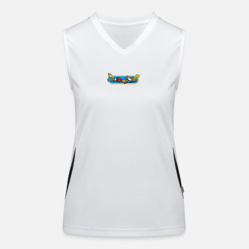 Parc de machines de construction Débardeur respirant contrasté Femme