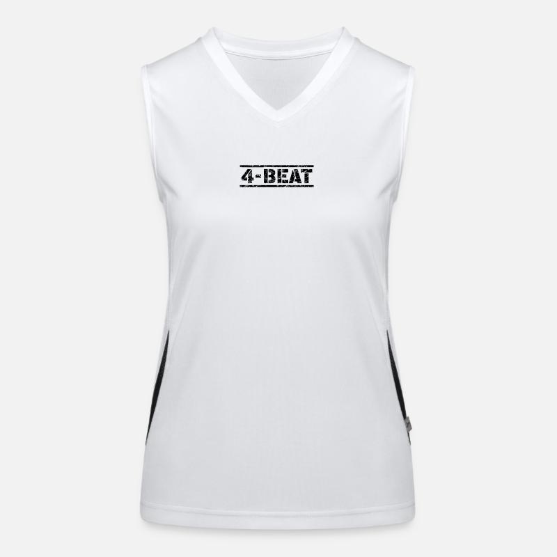 4 Beat Funktionelles Kontrast-Tank Top für Frauen